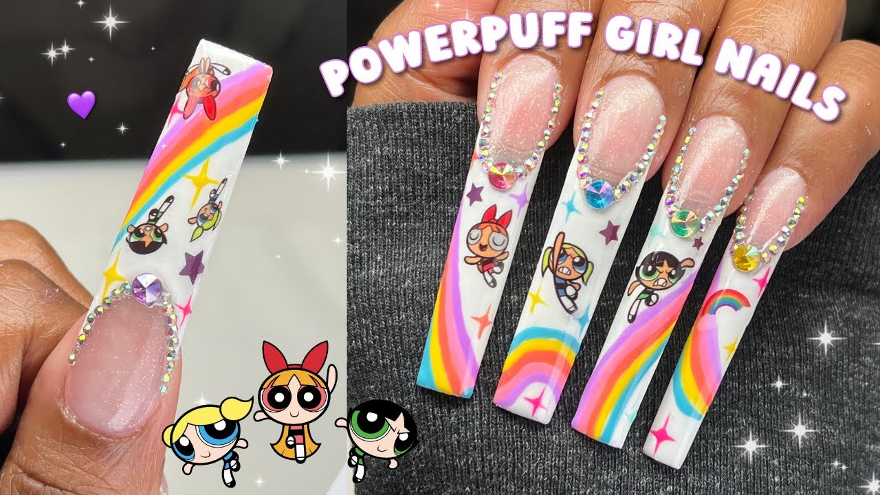 3XL Powerpuff Girls Nails | Nail Reserve LA Gel Polish | Apres Dupe Tutorial