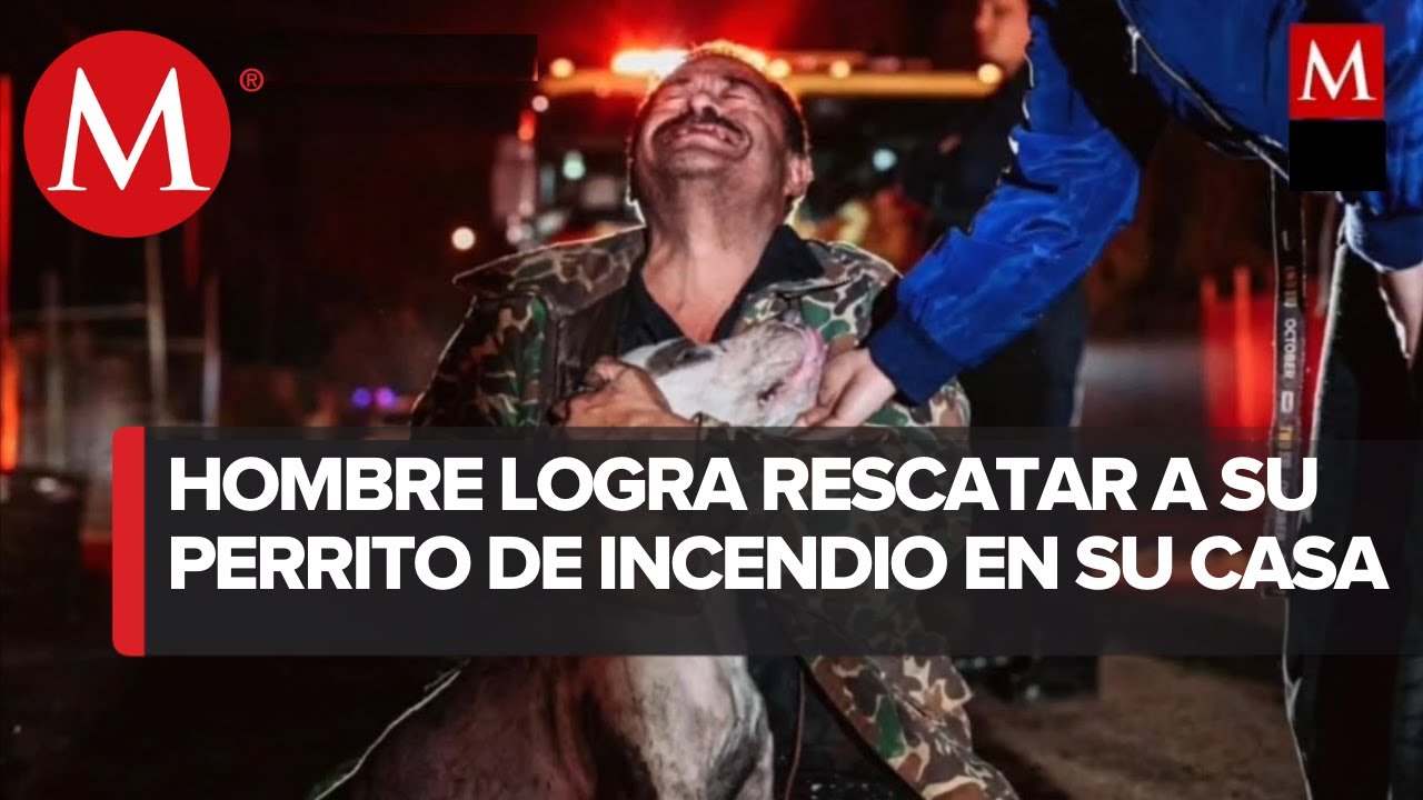 Mario, el hombre sordomudo que rescató a su perrito de un incendio