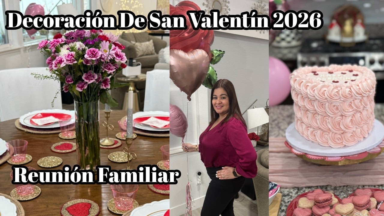 DECORACIÓN DE SAN VALENTÍN EN CASA REUNIÓN FAMILIAR#valentines #decoration #ideas 