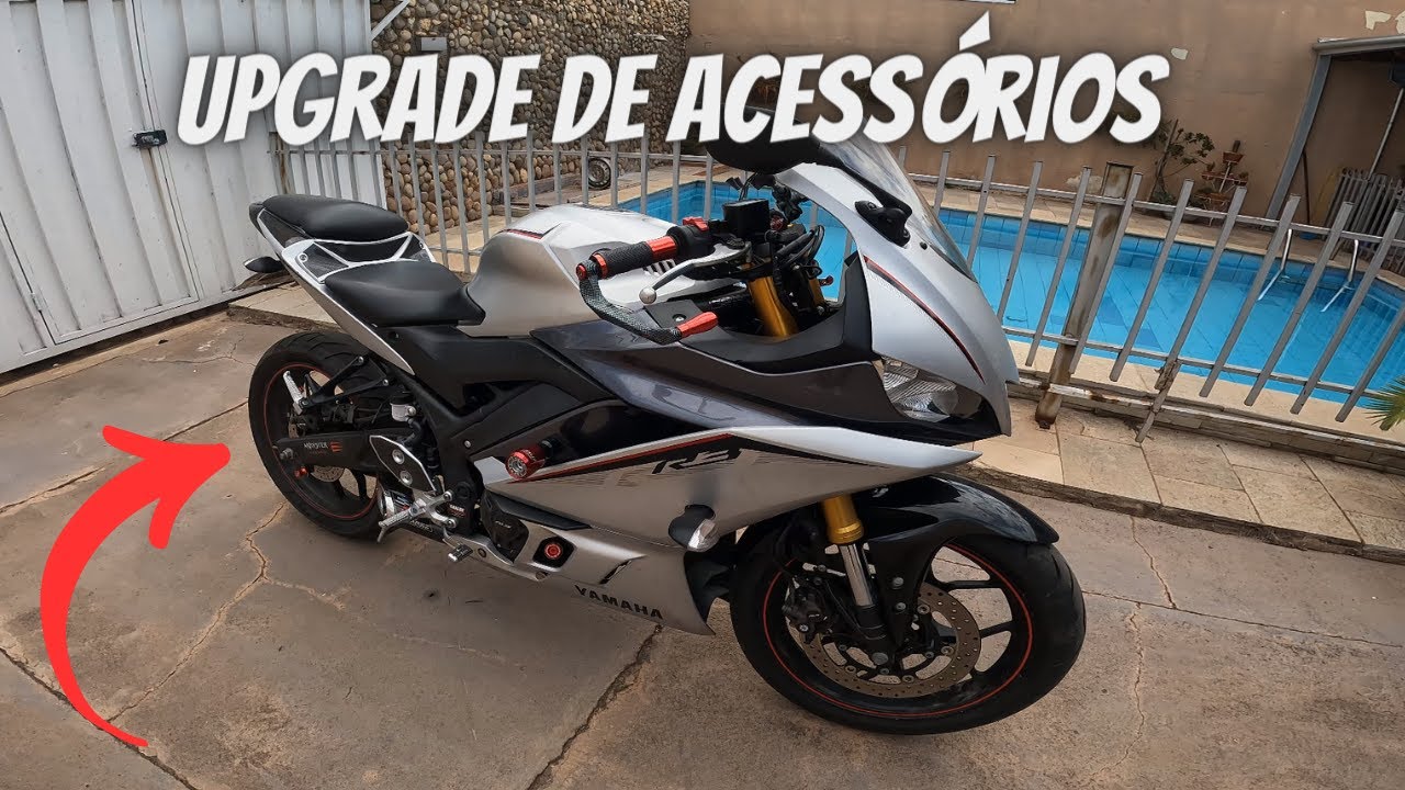 Instalei novos acessórios na Yamaha R3 UPgrade - Cuiabá