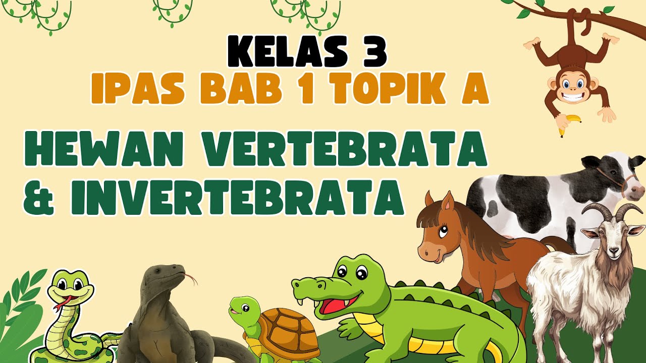 Hewan Vertebrata dan Invertebrata_IPAS Kelas 3 Bab 1 Topik A_ Kurikulum Merdeka