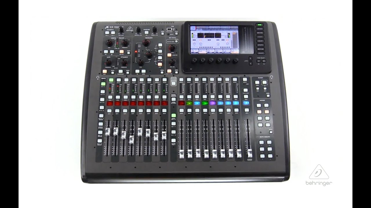 X32 COMPACT 40-Input, 25-Bus Digital Mixer with 16 Programmable MIDAS Preamps, 17 Motorized Faders