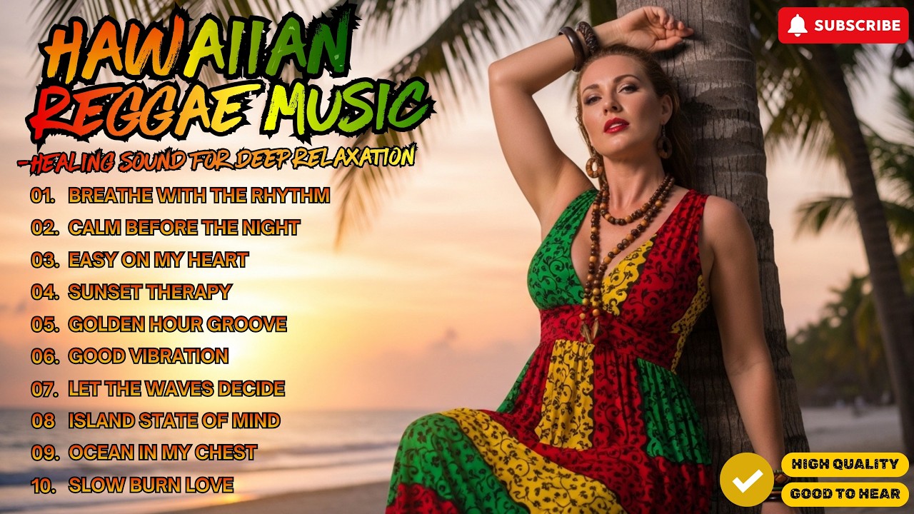 🌴 Tropical Chill Reggae – Hawaiian Ocean Vibes for Summer Peace & Relaxation ☀️