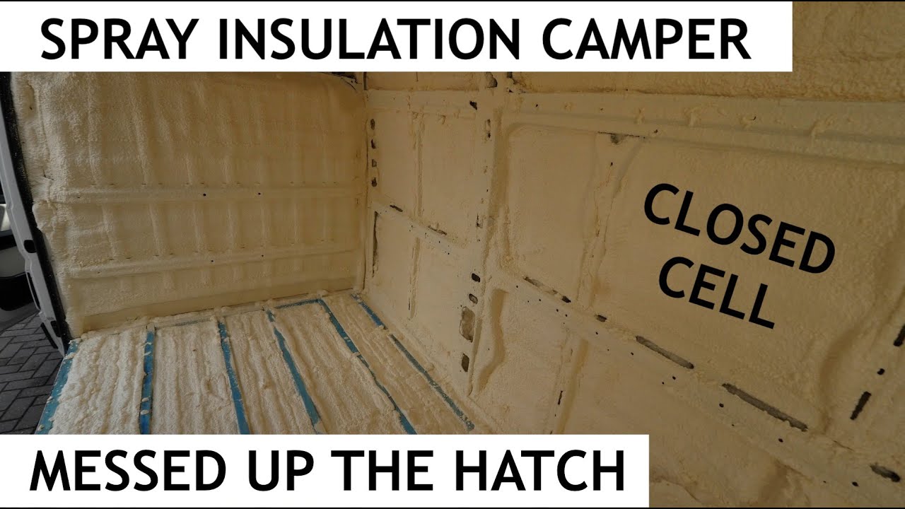 Using SPRAY FOAM INSULATION In My Van! Closed Cell