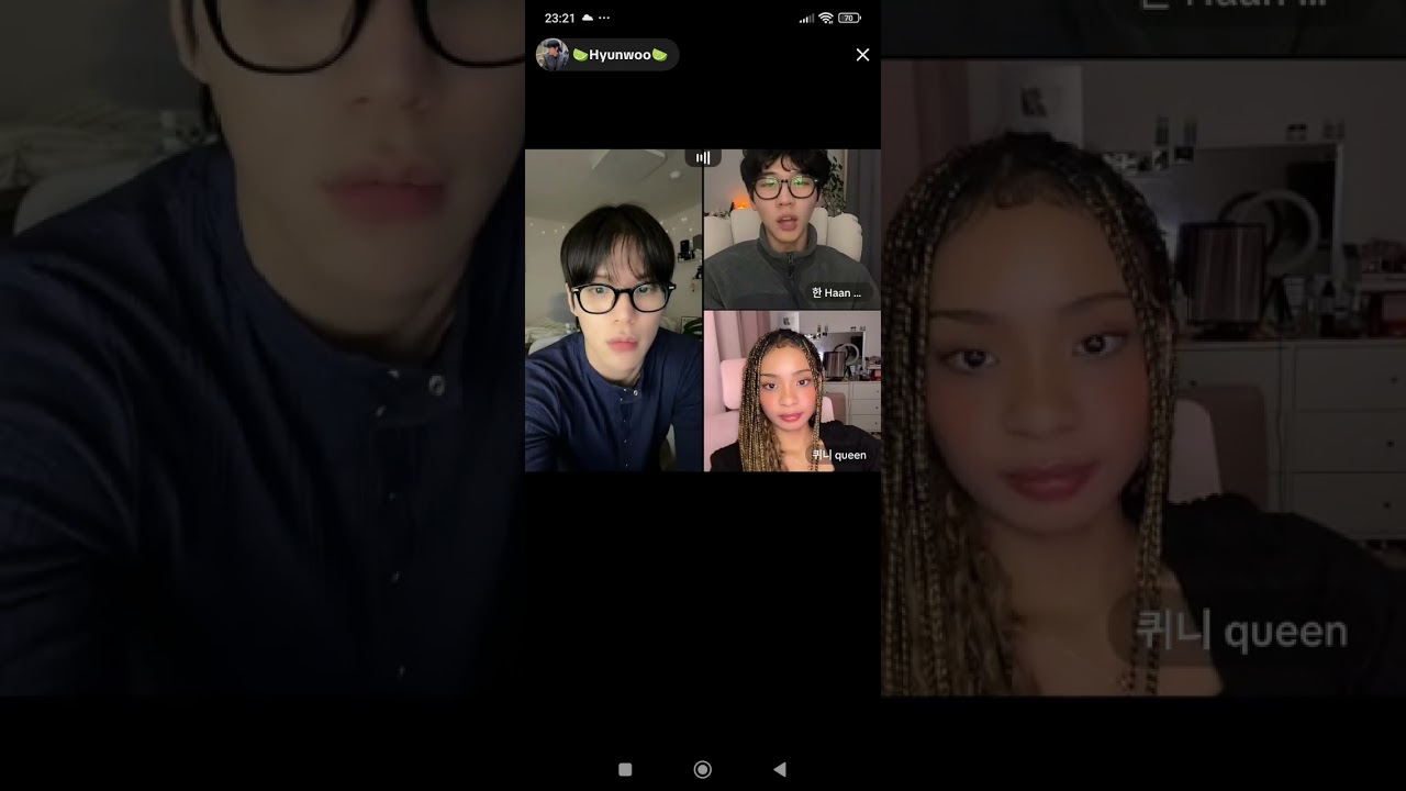 Queenie just joking around with them 🥹😂 but they are so confused especially Hyunwoo 😁☺️..so cute 🥰