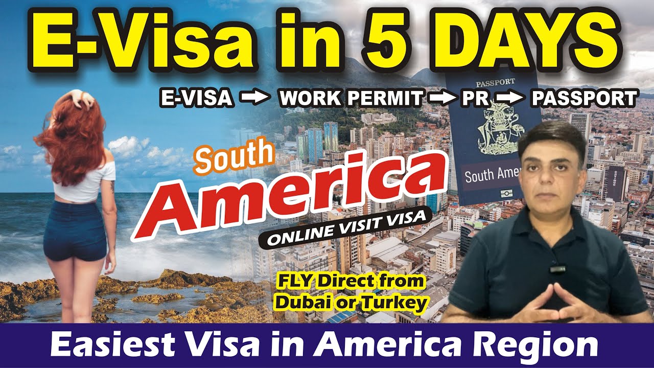 South America e-Visa in 5 Days || only $134 || Easy Visa for Pakistani, Indian and All || Hindi/Urdu