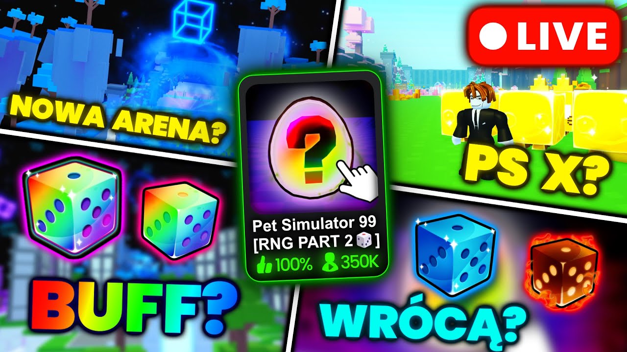 ZAPIS - NAJLEPSZY LIVE Z RNG EVENTU KT&Oacute;RY KIEDYKOLWIEK ZROBIŁEM (TITANIC, 20 HUGE) | Pet Sim 99