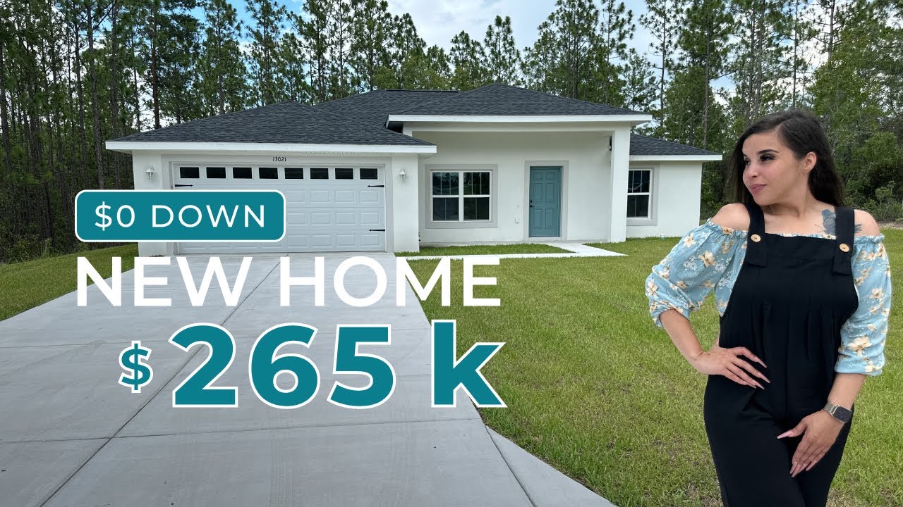 2023 NEW Home in Ocala, FL | Move in Ready | No HOA | Little to $0 Down!!!! |.25 ACRE | Home Tour|
