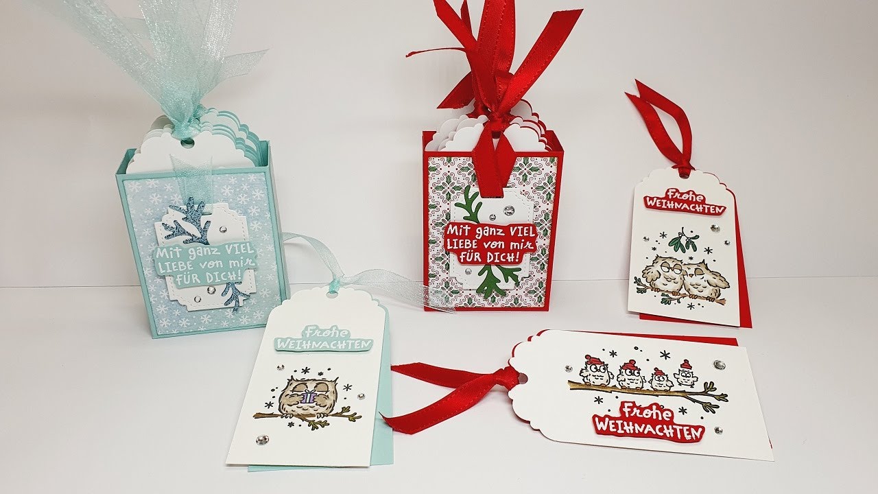 Anleitung: Weihnachtsanhänger inkl. Box mit Stampin' Up!® │Eulenfest