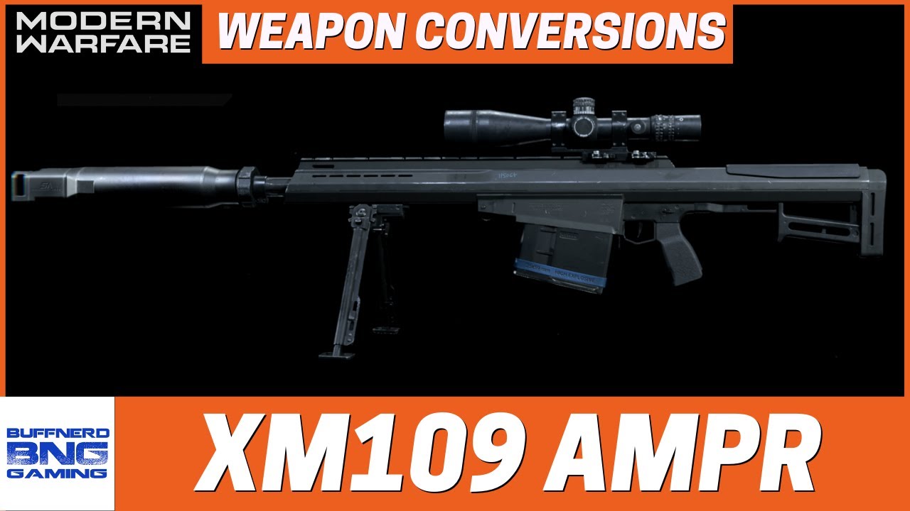 Barrett XM109 AMPR Weapon Conversions - Call Of Duty Modern Warfare