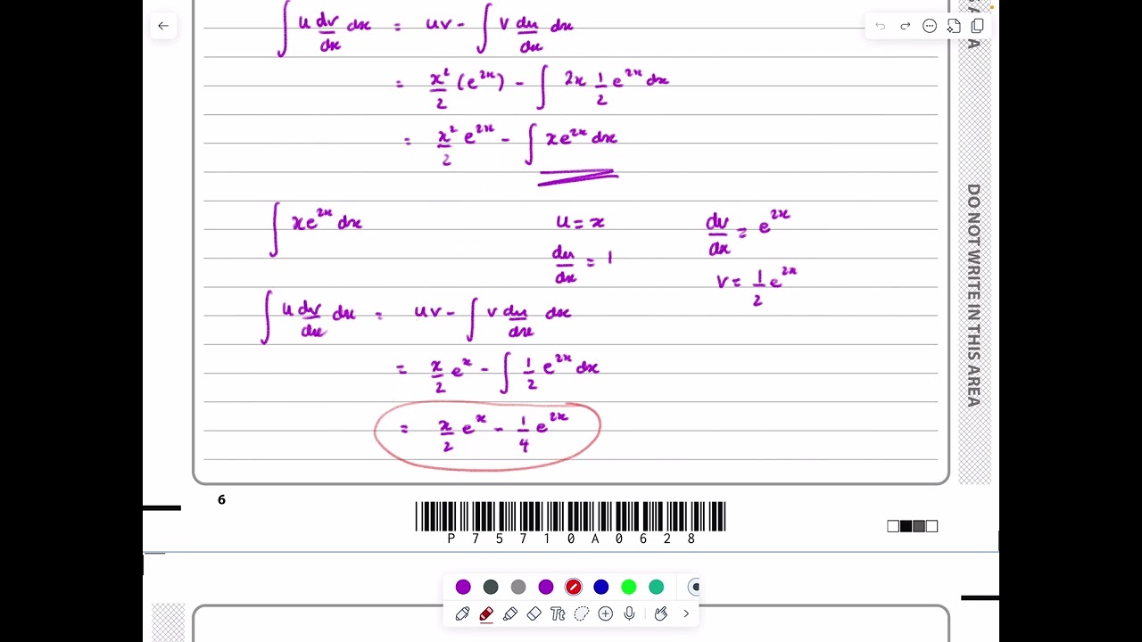 IAL, Edexcel, Oct 2023, P4, Q3, Integration, by Parts, by Substitution, Pure, Nick Peters, WMA14/01