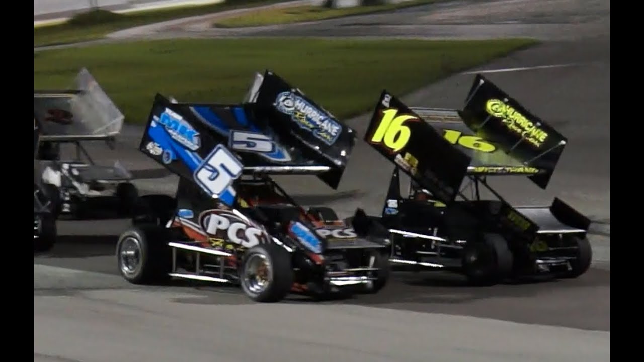 Desoto Speedway Sprint Car Feature Race, 9-19-2015