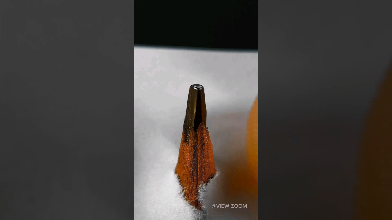 Paper piercing with a pencil #experiment #macro #satisfying #asmr #closeup
