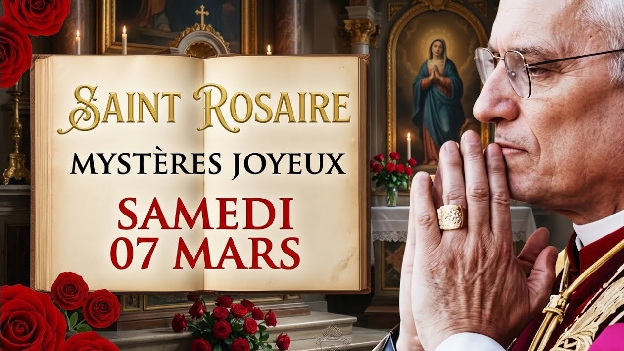 Saint Rosaire Samedi 7 Mars 2026 💙 Mystères Joyeux