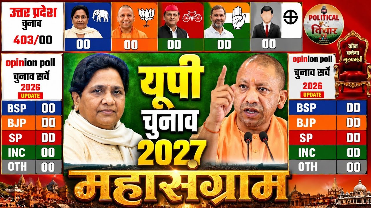 Utter Pradesh Assembly Election Opinion Poll|UP Chunav Exit Poll 2027|Owaisi, Mayawati BJP, Congress