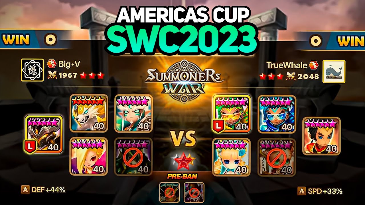 BigV vs TRUEWHALE (BO3). SWC2023 AMERICAS CUP Preliminary Day 1 - Summoners War