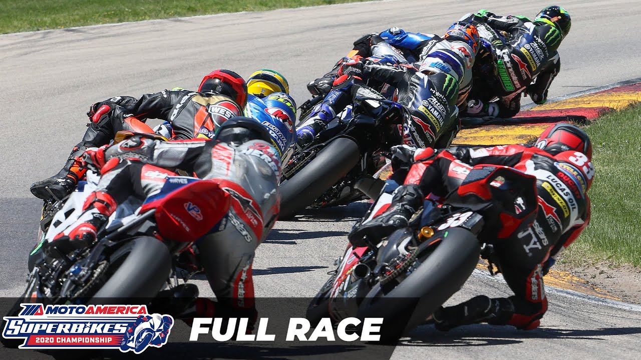 Гонка MotoAmerica HONOS Superbike Race 2 на Road America 1 2020