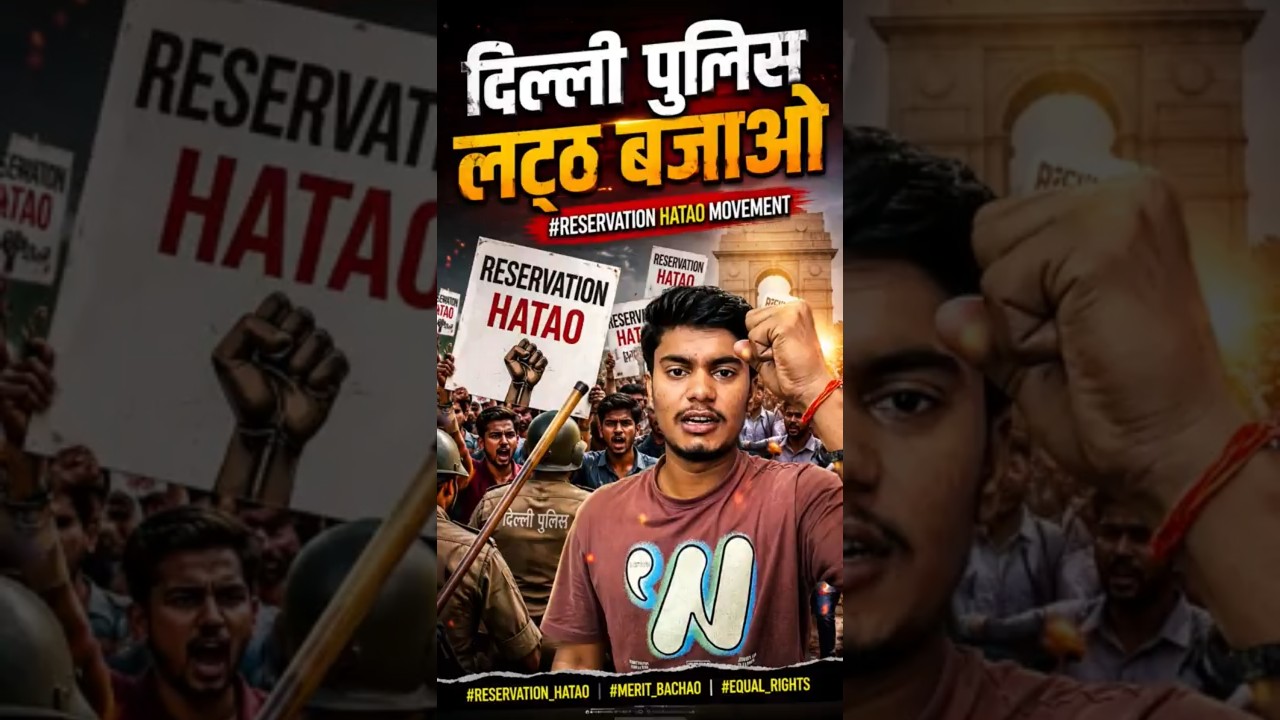 Reservation Hatao Andolan News | Reservation Hatao Movement | Reservation Hatao Protest
