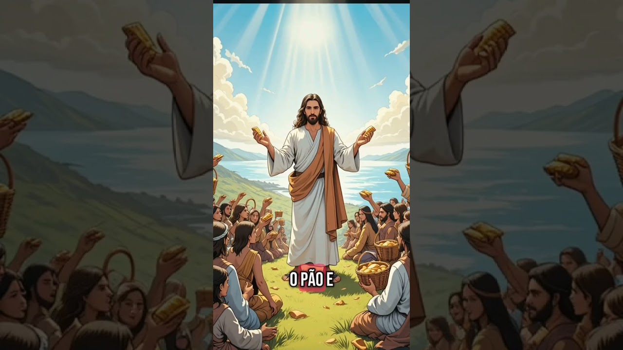 🍞 Esse foi o dia em que Jesus multiplicou pães e peixes!