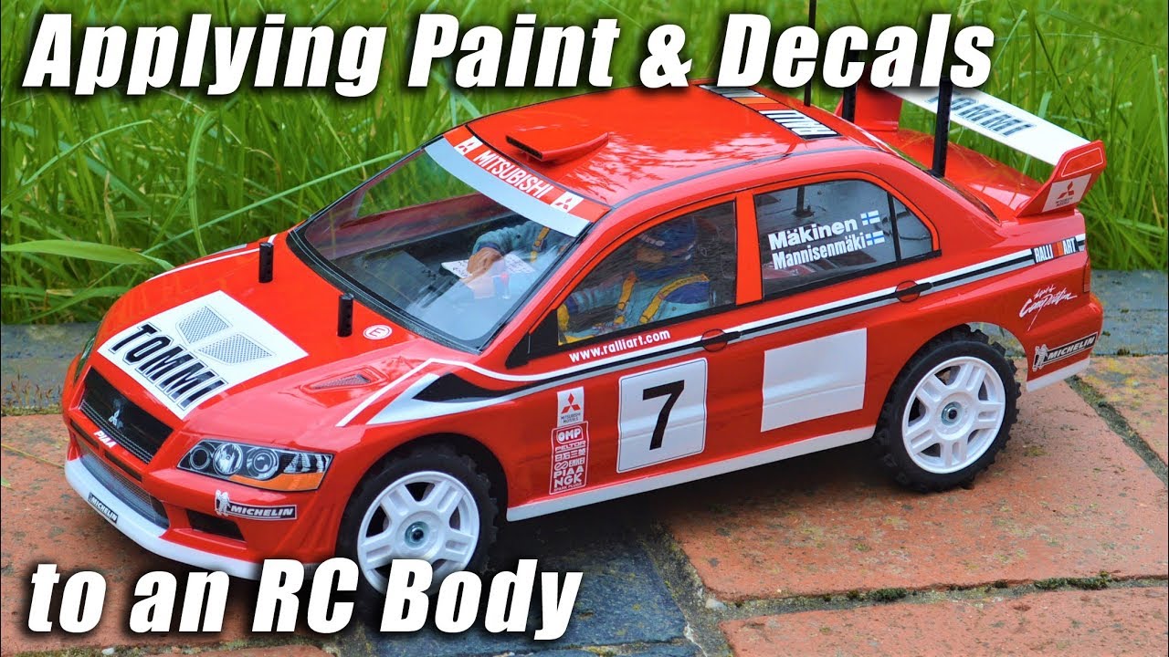 How To Apply Paint & Decals to RC Body - Tamiya Lancer Evo TT02 Type-S