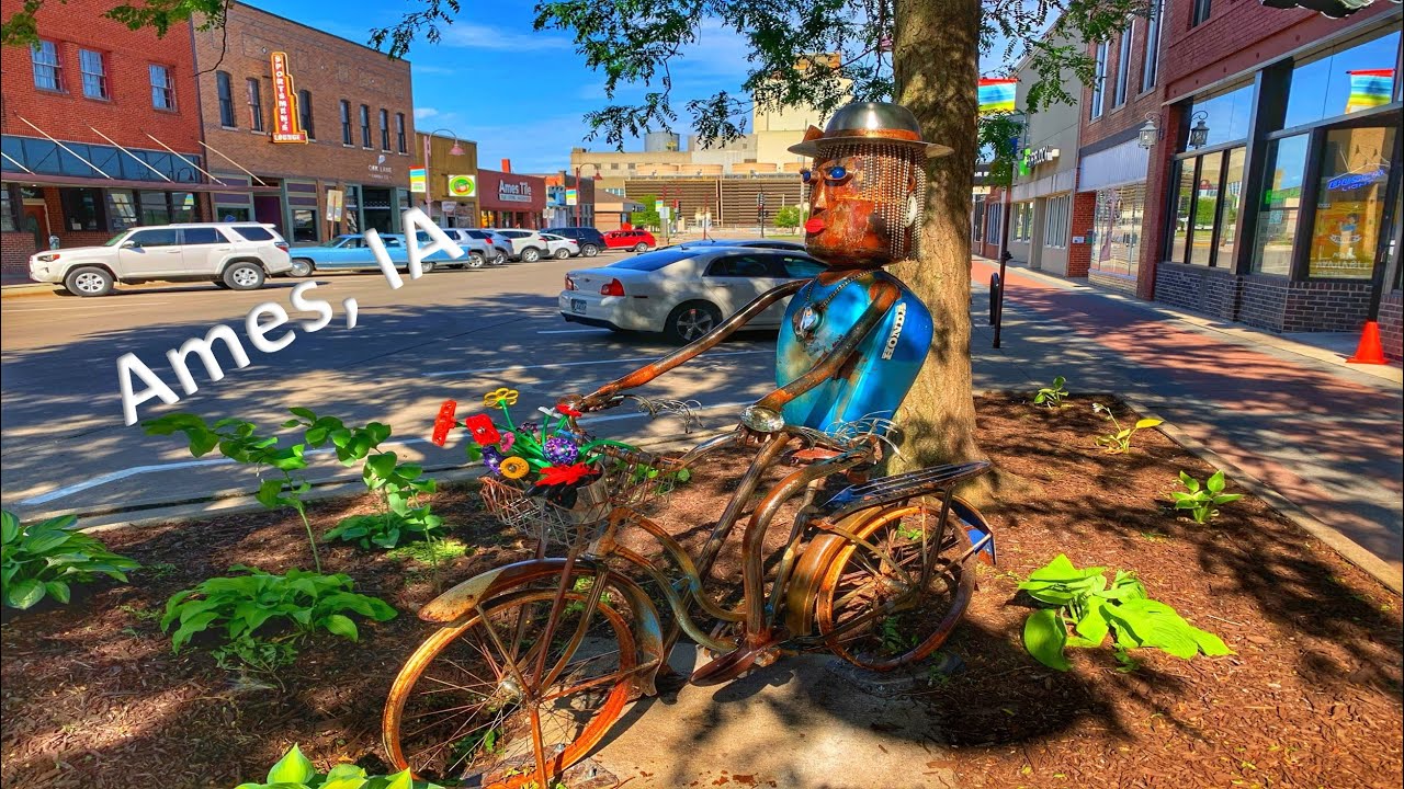 Ames, IA Walk: Wandering Walks of Wonder Slow TV Walking Tour 4K