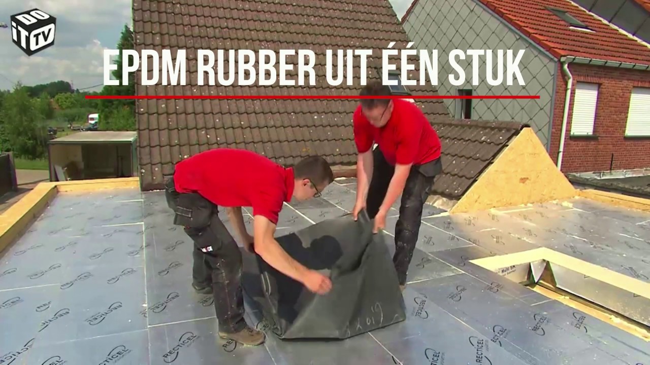 Easyroof lijmtechniek EPDM dak