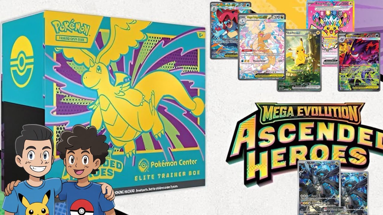 WE OPENED A POKEMON CENTER ETB!!!! Pokémon ascended heroes pack opening!!