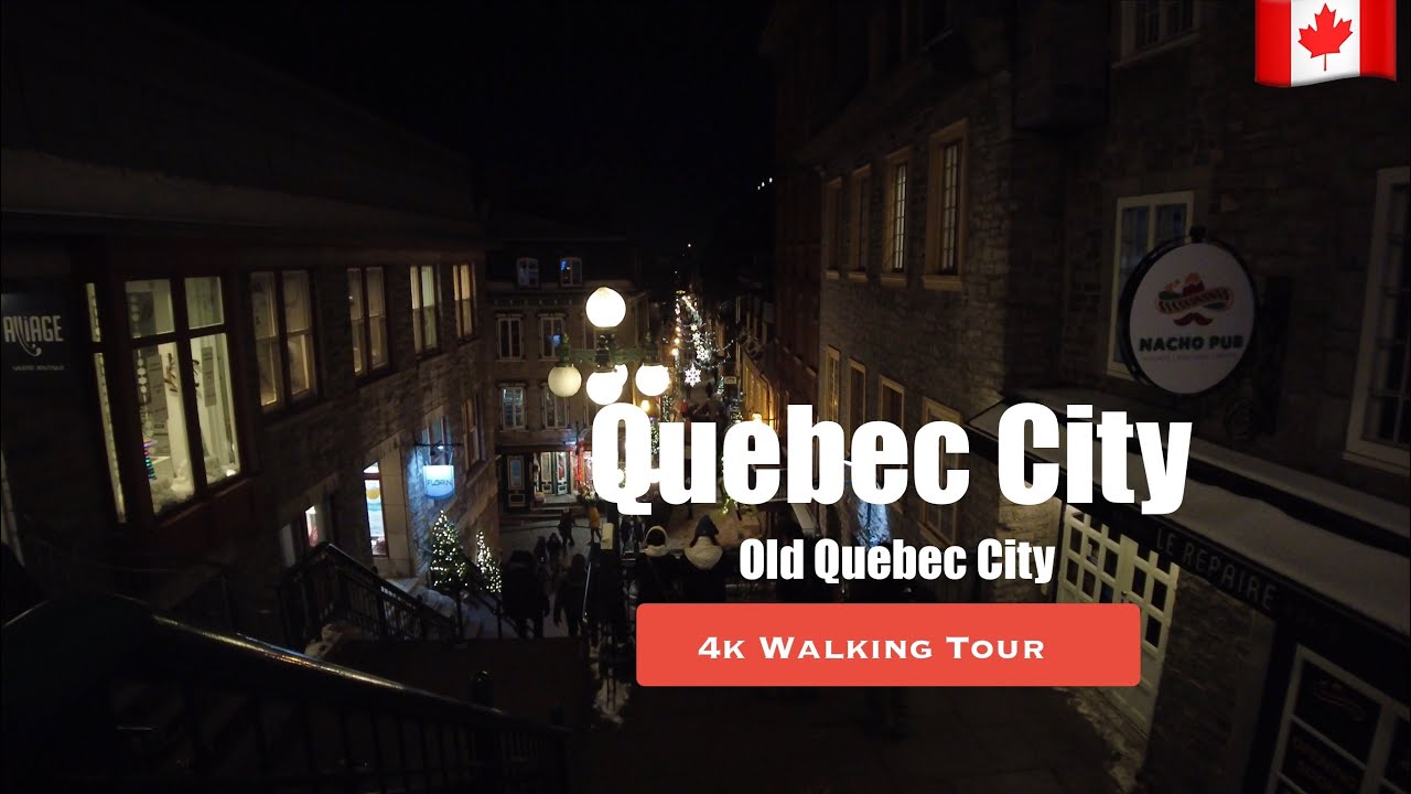 [4K] Quebec City (Québec) Canada walking tour - Old Quebec city | #238