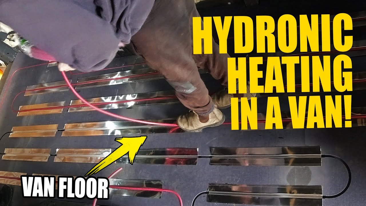 VANLIFE Hydronic Heating Flooring | Laying in Pex Pipe and Transfer Plates
