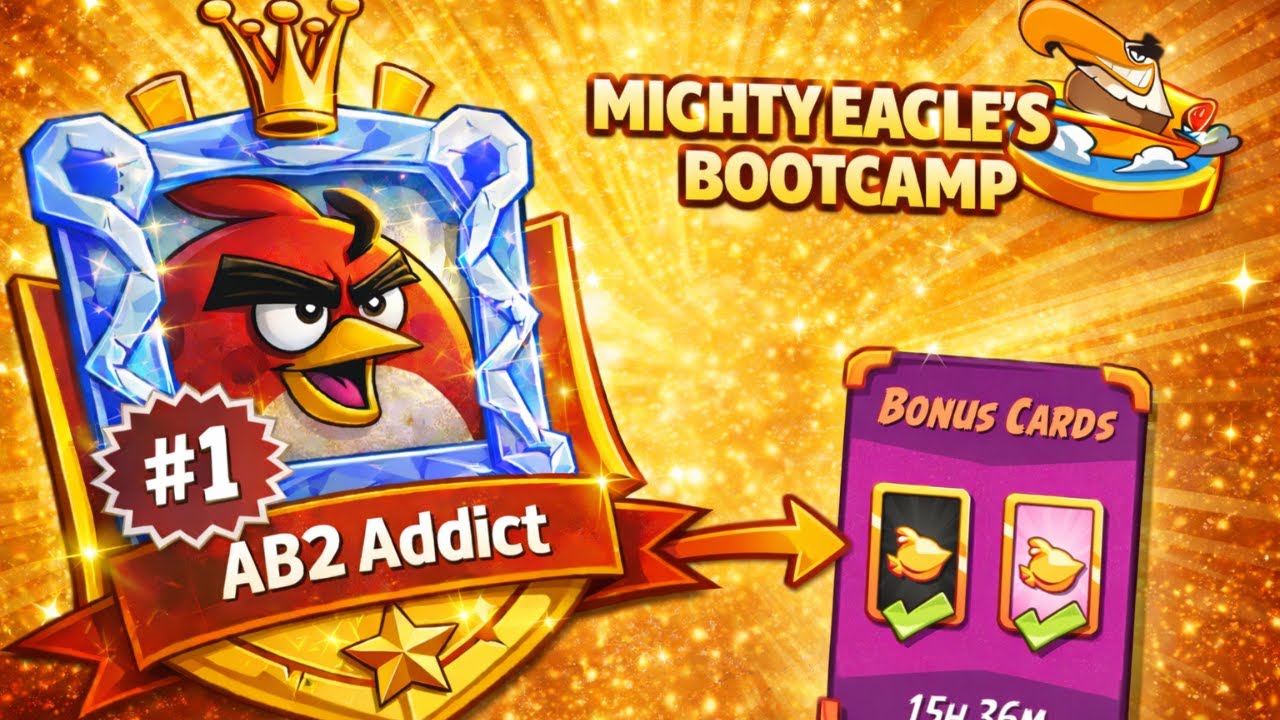 Angry Birds 2 - Mighty Eagle's Bootcamp - Two bonus cards