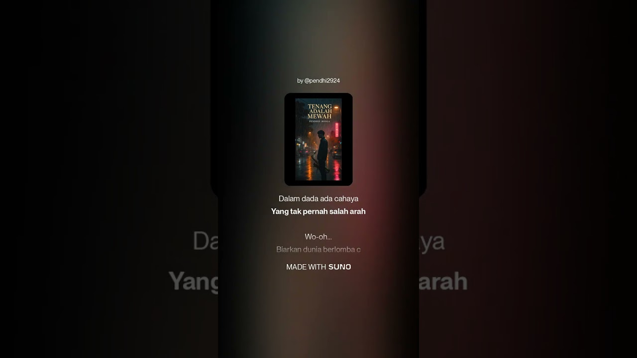TENANG ADALAH MEWAH