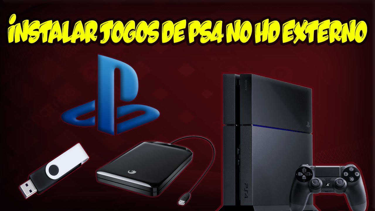 COMO INSTALAR JOGOS DE PS4 NO HD EXTERNO!!!