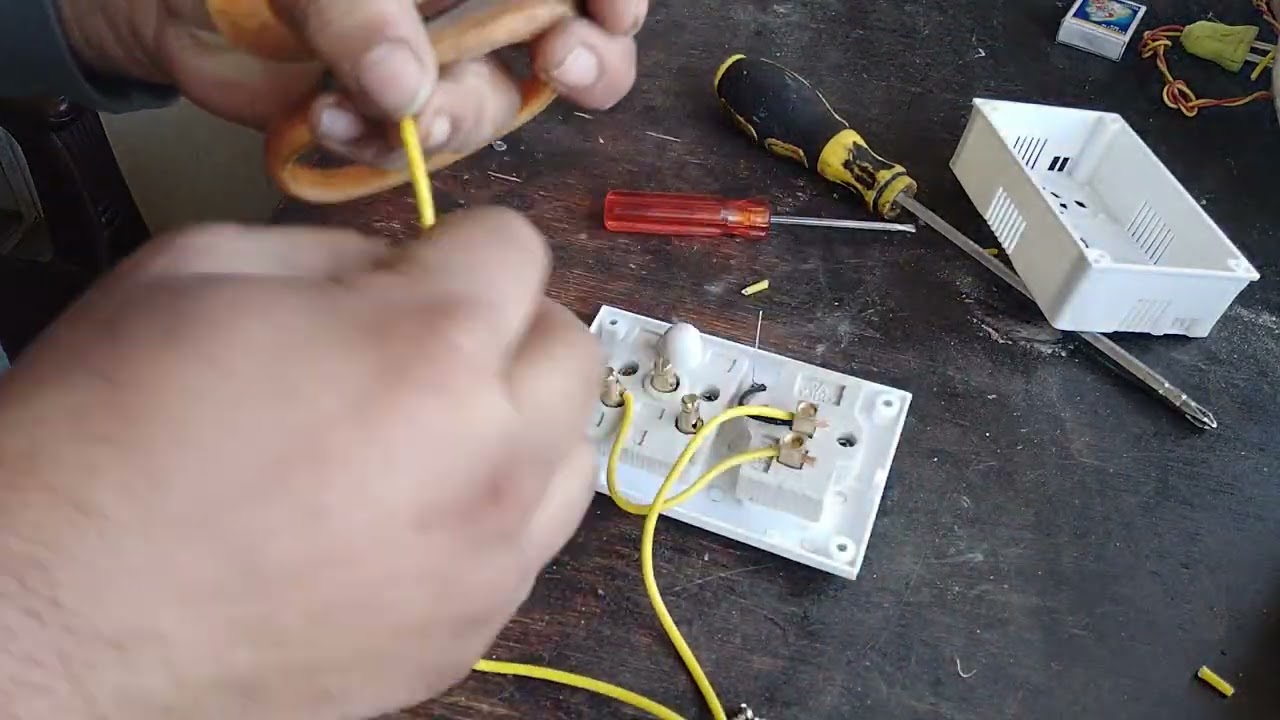 16amp compound box connection 1socket 1 switch single board connectio