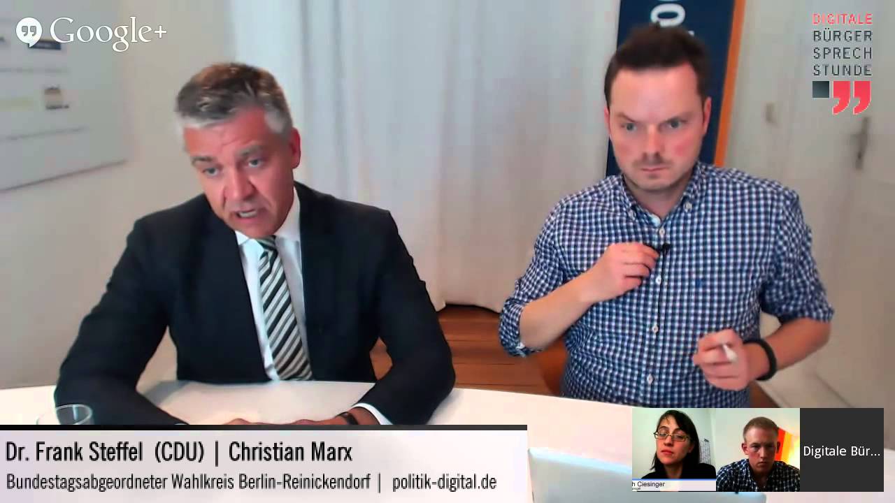 Digitale B&uuml;rgersprechstunde mit Dr. Frank Steffel (CDU)