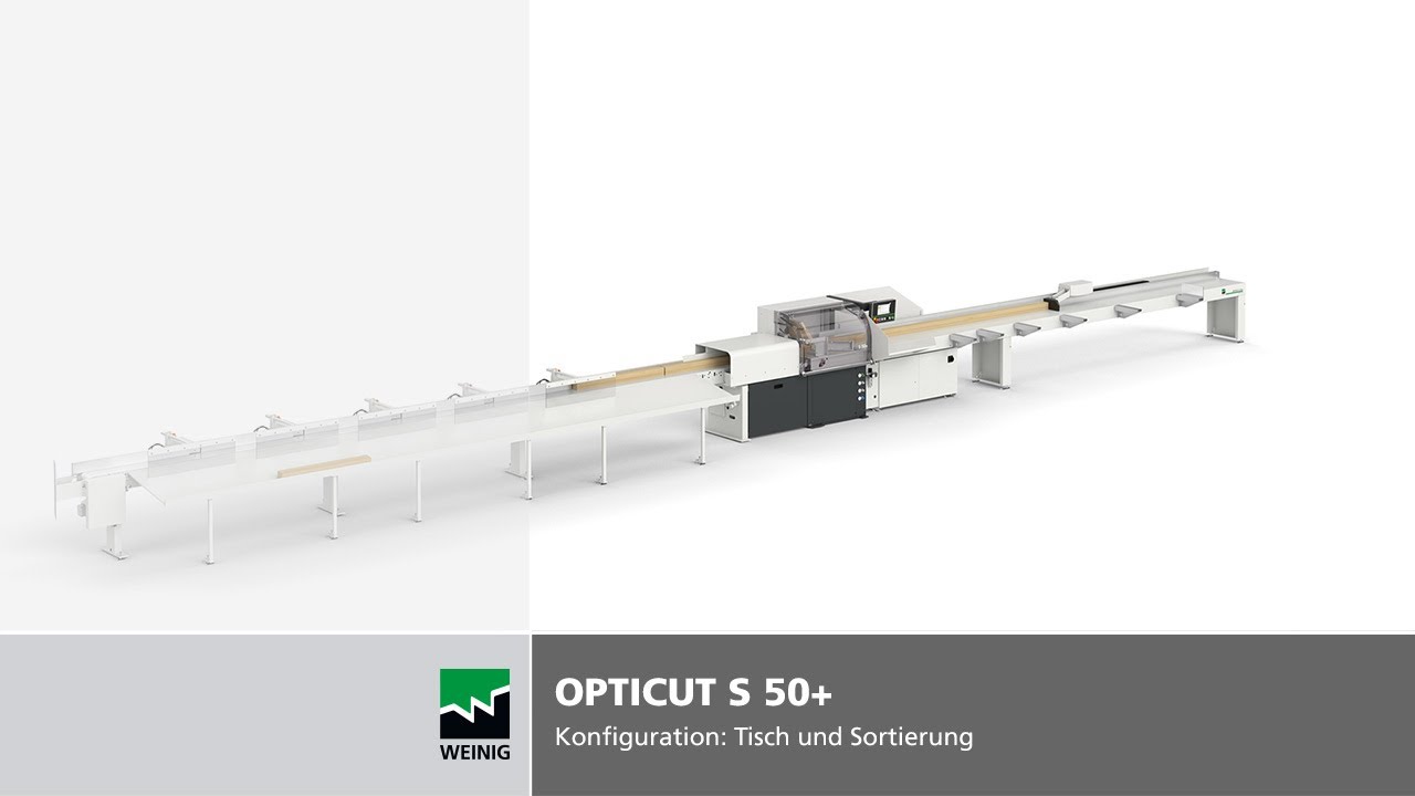Schiebersäge SOLID CUT PF 550 | Konfiguration: Einlauftisch mit Sortierung