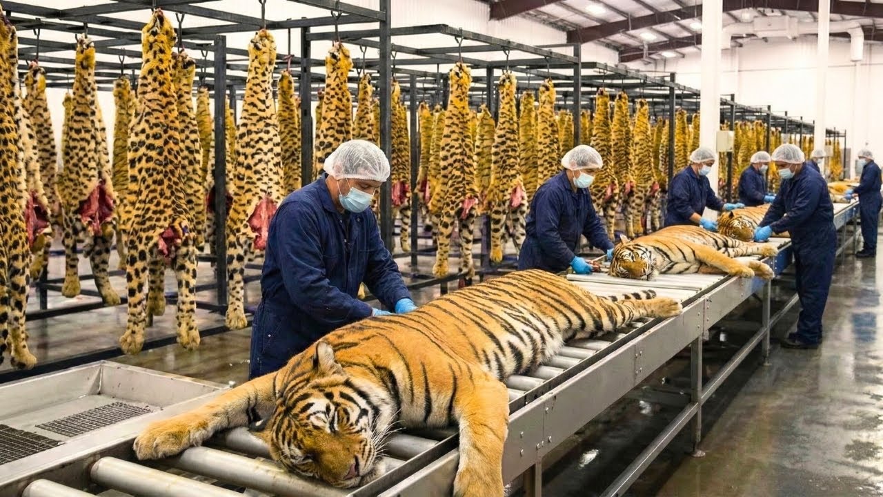 Inside the Tiger Leather Factory – How Tiger Skin Turns Into Million Dollar Luxury Goods