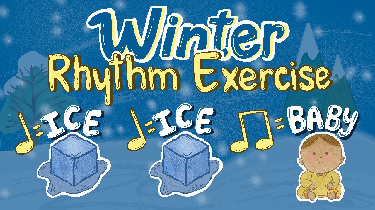 Ice Ice Baby | Holidays & Winter Rhythm Exercise - PlayAlong | Scoring The Arts #musiceducation