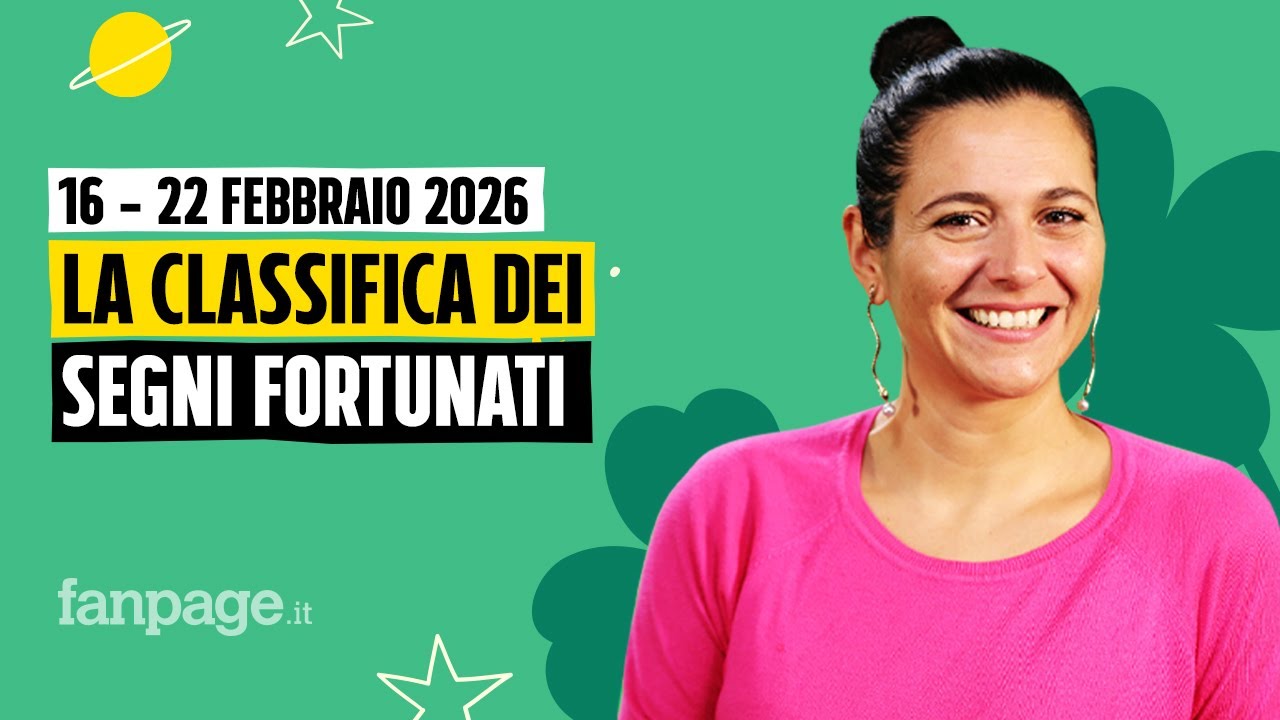 Oroscopo, la classifica dei segni più fortunati della settimana dal 16 al 22 febbraio 2026