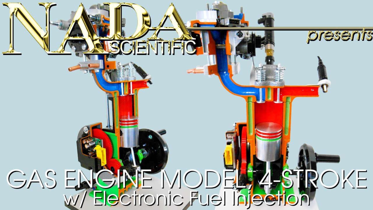 Gas Engine Model, 4-Stroke, Electronic Fuel Injection - NADA Scientific