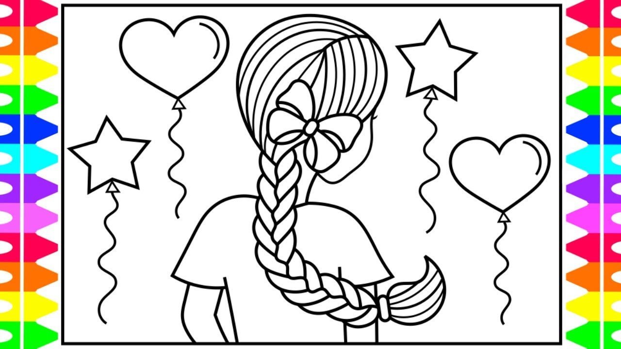 How to Draw a BRAID 💜💖💙💚BRAID Drawing Easy | BRAID Coloring Pages