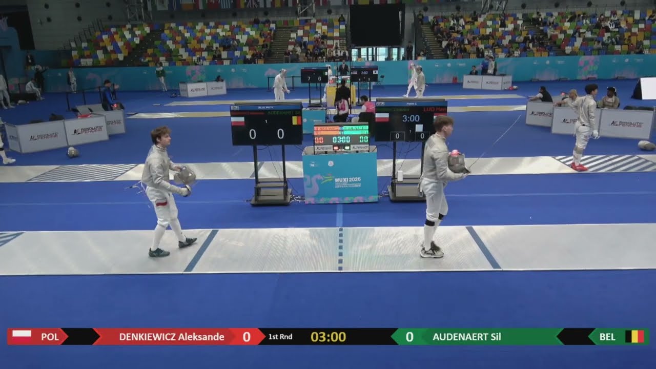 Wuxi Worlds 2025 JMS - L64 - Aleksander Denkiewicz POL v Sil Audenaert BEL