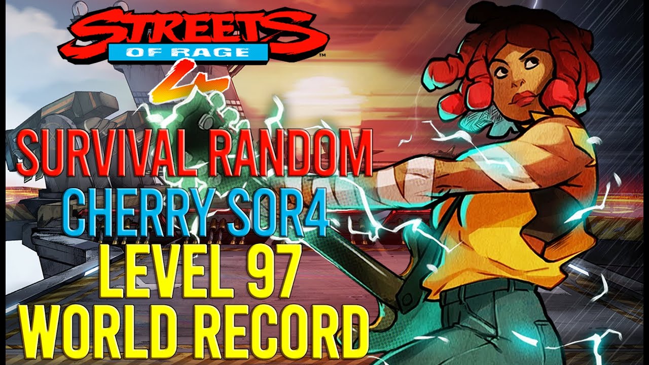 Streets Of Rage 4 - Cherry SOR4 Survival Random Sim World Record (Level 97)