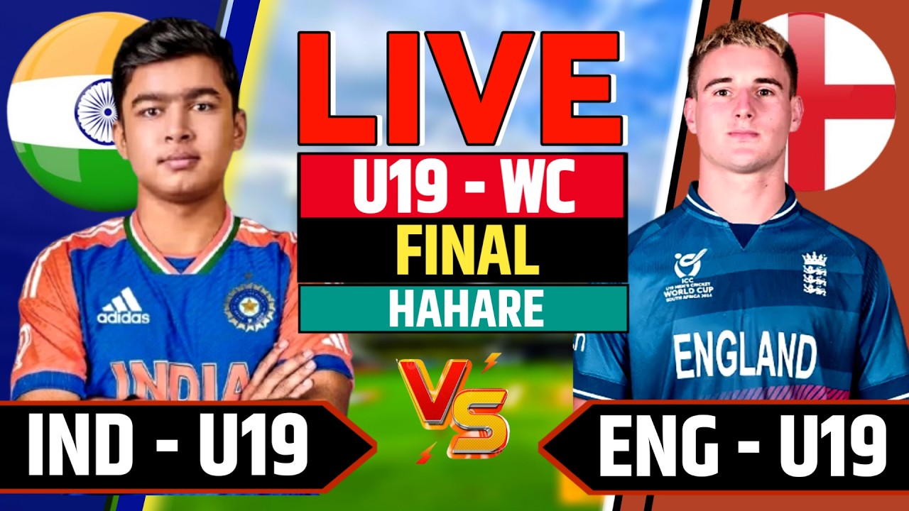 🔴India U19 vs England U19, Final World Cup 2026 Match Today | Live Score & Commentary