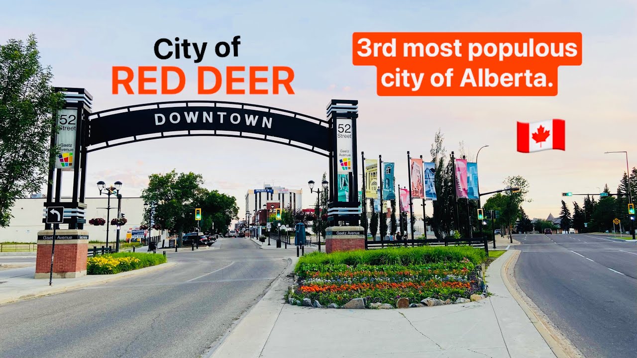 RED DEER Downtown Tour, Alberta | Small City Living in Western Canada.
