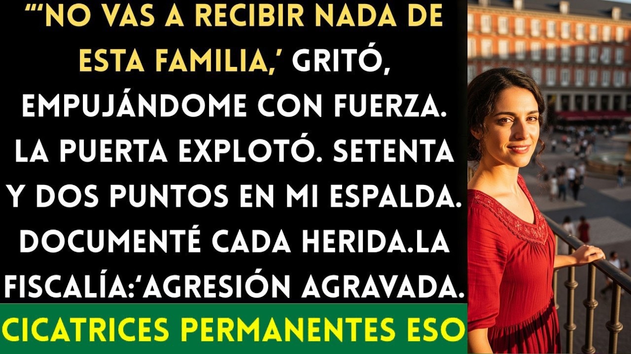Mi padrastro me empujó contra una puerta de vidrio por la herencia — Las fotos de la cirugía