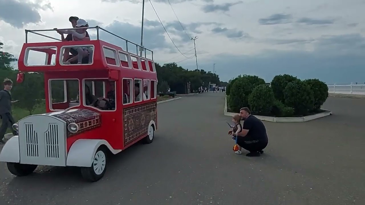 Сами с вами в Дагестане. ч.11  море в Каспийске и набережная, кафе Арадеш