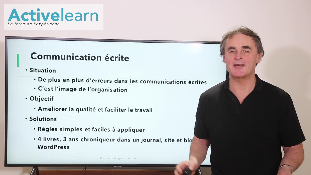 La communication &eacute;crite, les principes