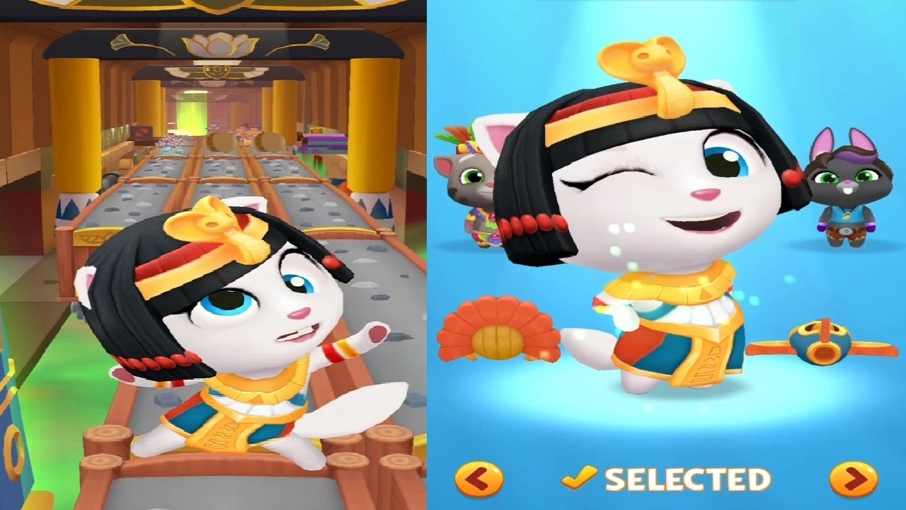 Talking Tom Gold Run NEW UPDATE New Character  Cleo Angela Unlocked Gameplay HD