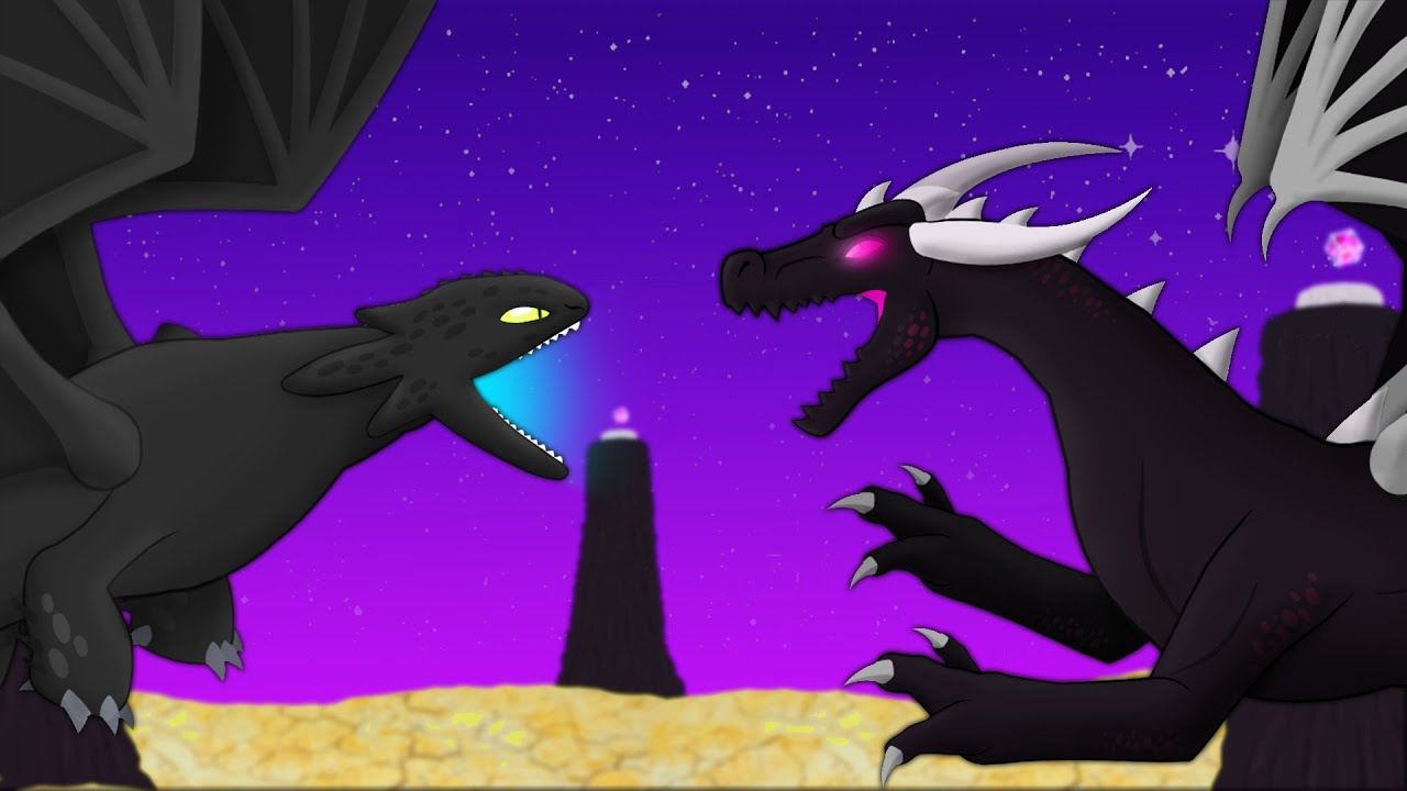 Night Fury vs Ender Dragon  |  EPIC BATTLE