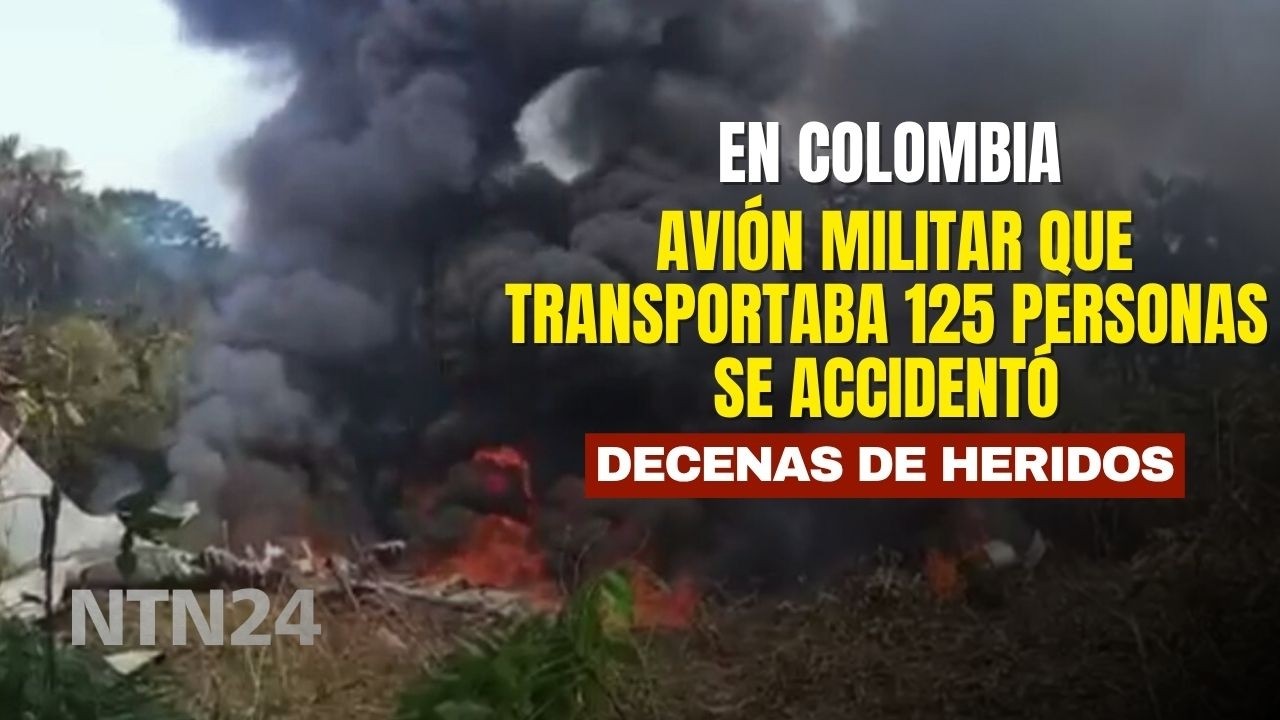 Avi&oacute;n militar de la Fuerza A&eacute;rea que transportaba 125 personas se accident&oacute; en Putumayo, Colombia